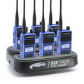 6 PACK - Choose Your Business Band Two Way Handheld Radio - R1 Blue