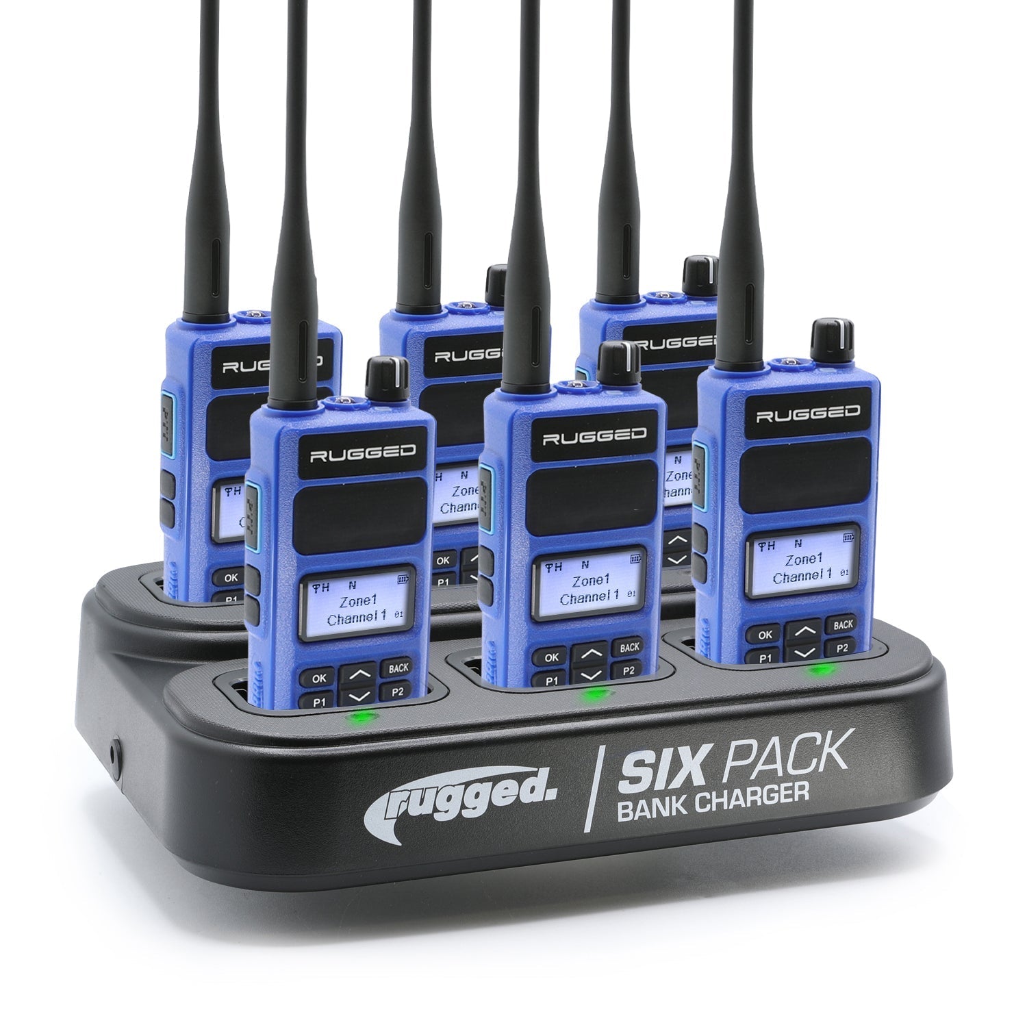 6 PACK - Choose Your Business Band Two Way Handheld Radio - RDH-X - Black
