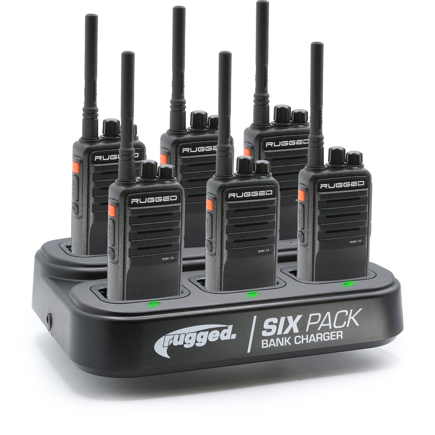 6 PACK - Choose Your Business Band Two Way Handheld Radio - R1 Safety Yellow