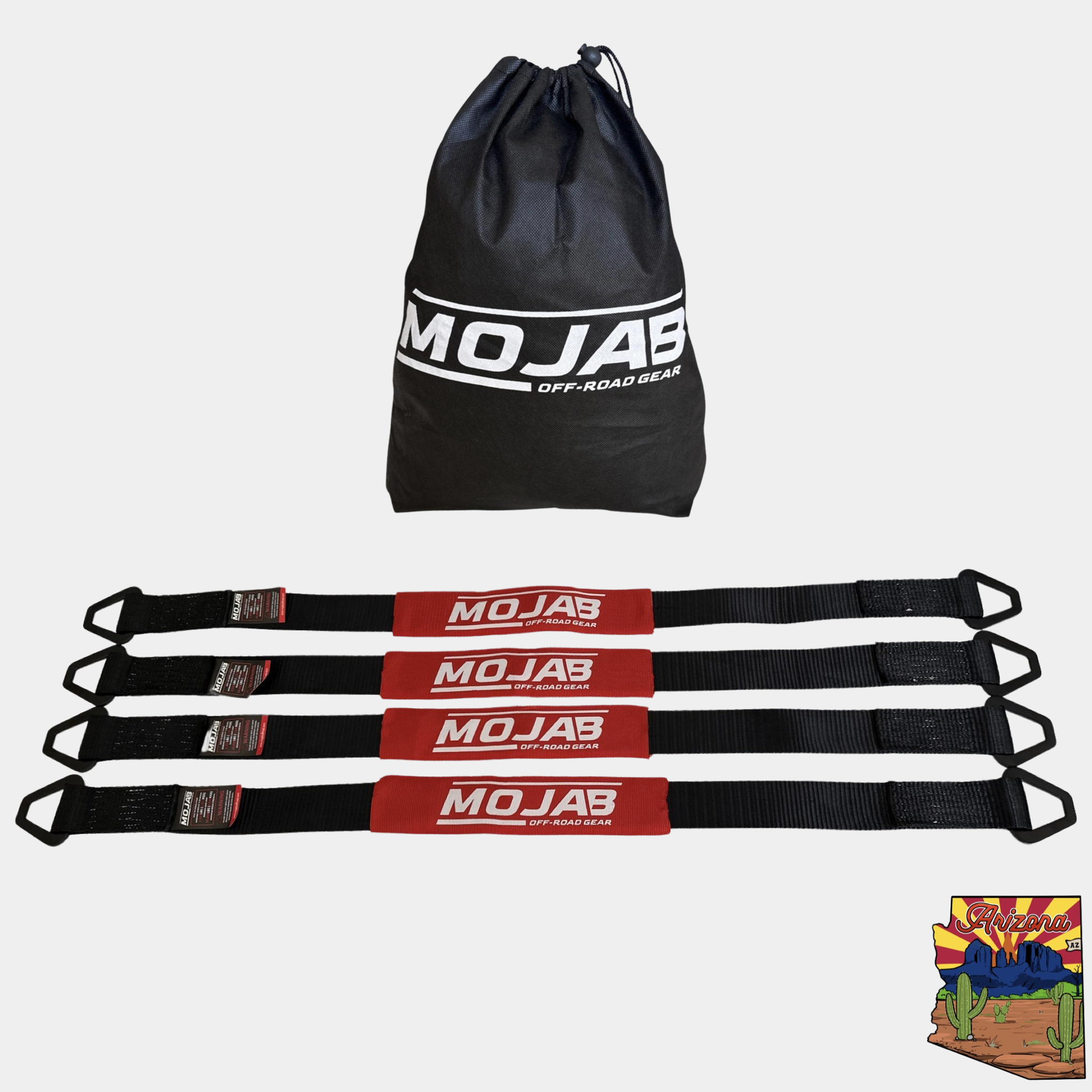 2"x 39'' Axle Tie-down with rings (pack of 4) (Lifetime Warranty)