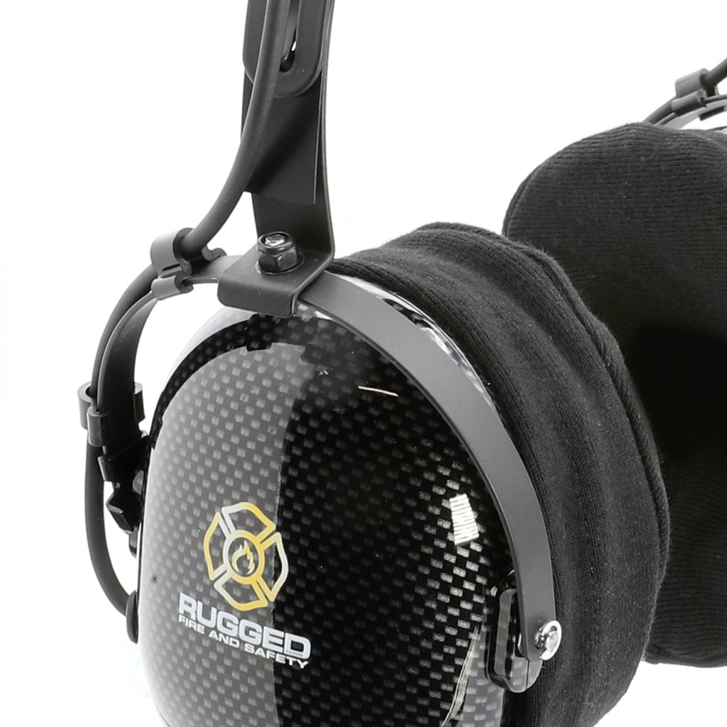 FHS Over-The-Head Fire Safety Industrial Headset - With PTT Button / For David Clark / Sigtronics / Avcomm