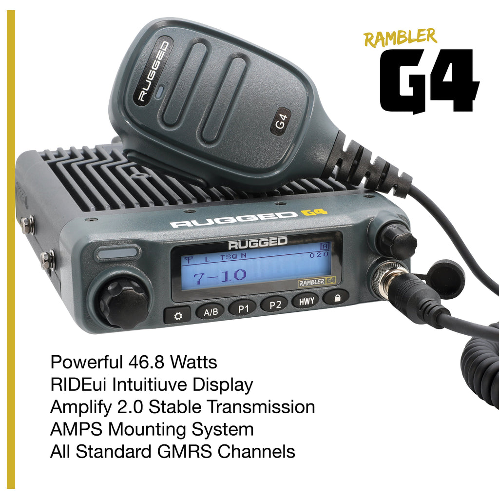 Toyota Tacoma 4Runner Sequoia Lexus Two-Way GMRS Mobile Radio Kit - Rambler G4