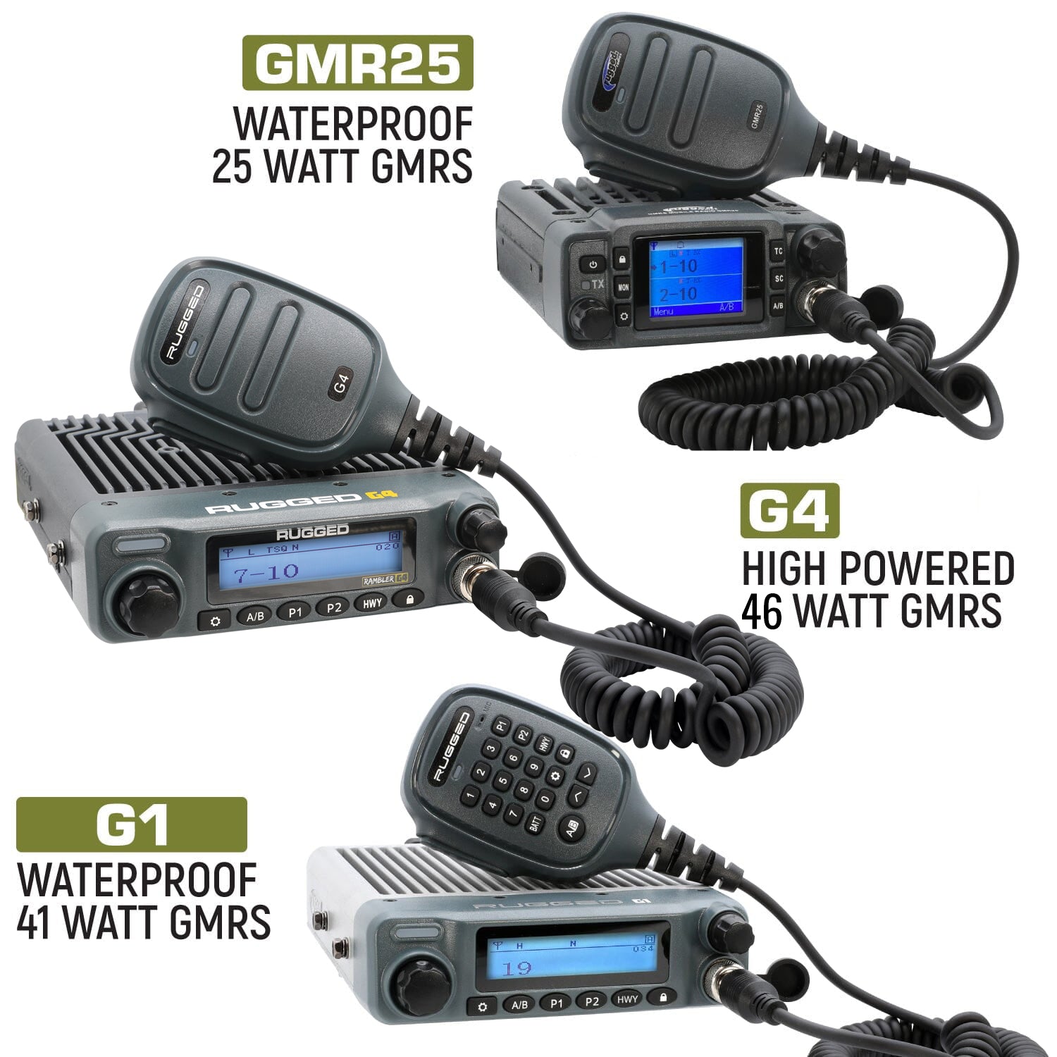 Ford Bronco Two-Way GMRS Mobile Radio Kit - Rambler G4