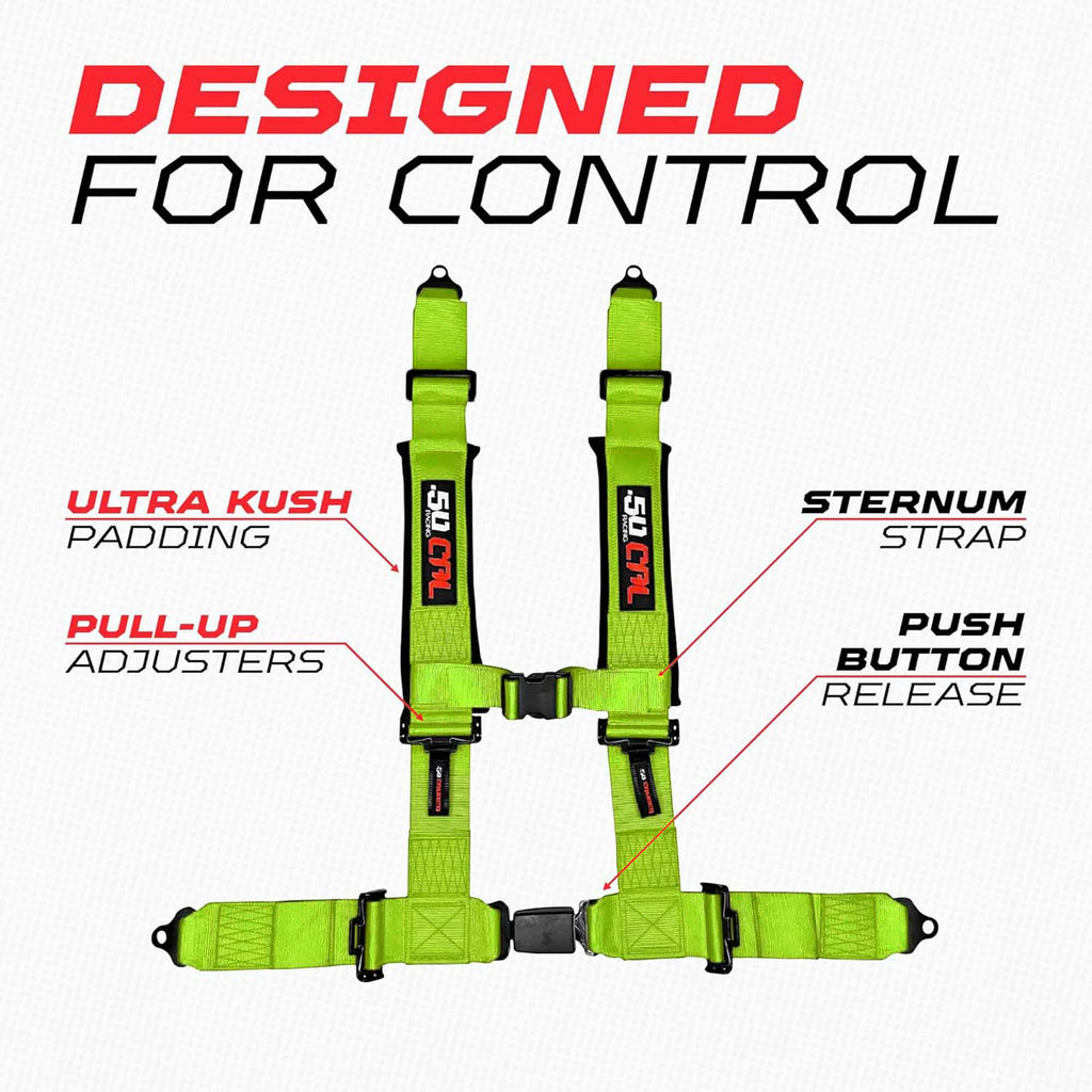 Pro Series 2" & 3" 4 point Harness with push button release