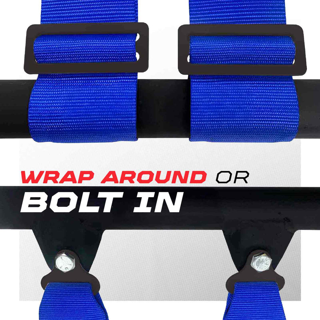 Pro Series 2" & 3" 4 point Harness with push button release