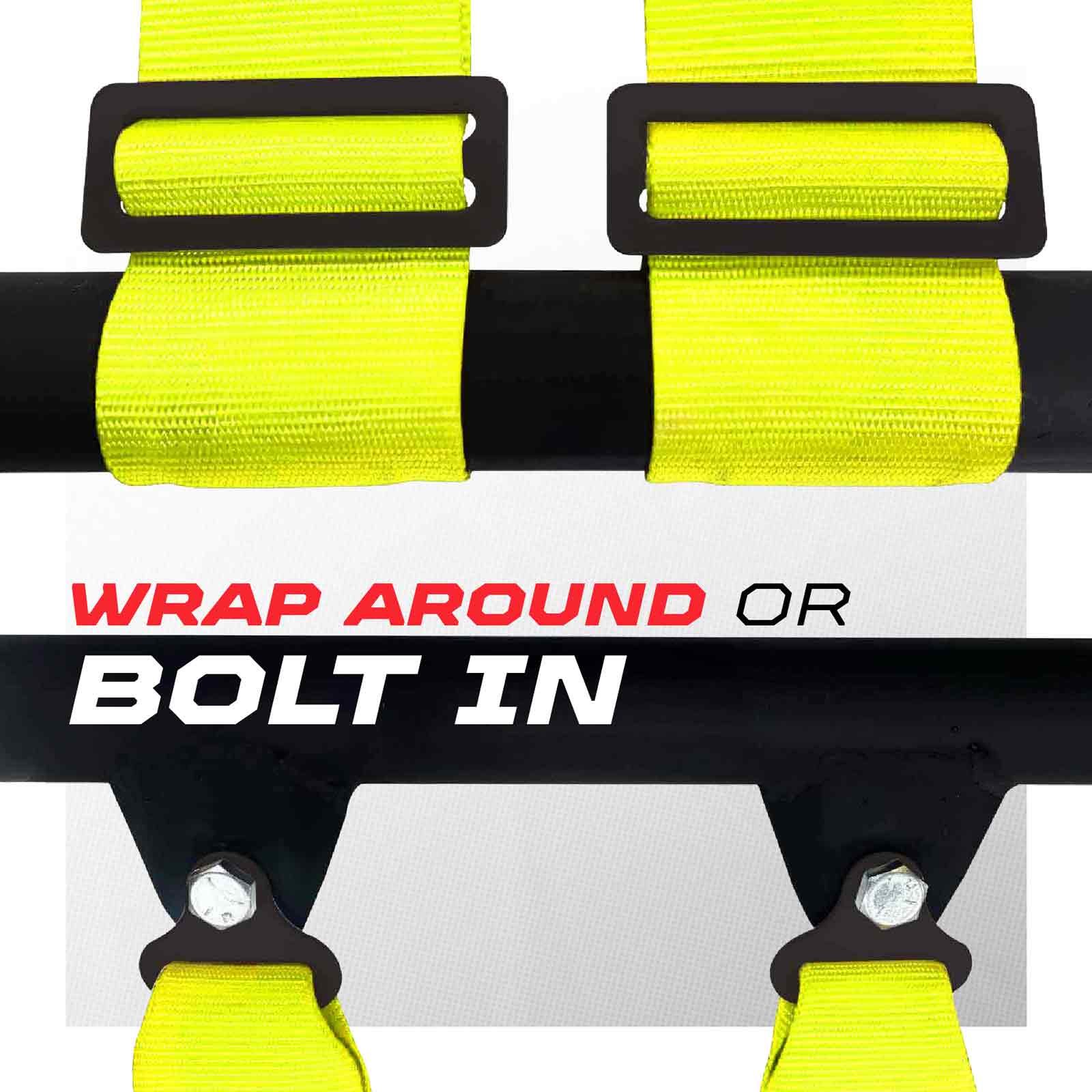 Pro Series 2" & 3" 4 point Harness with push button release