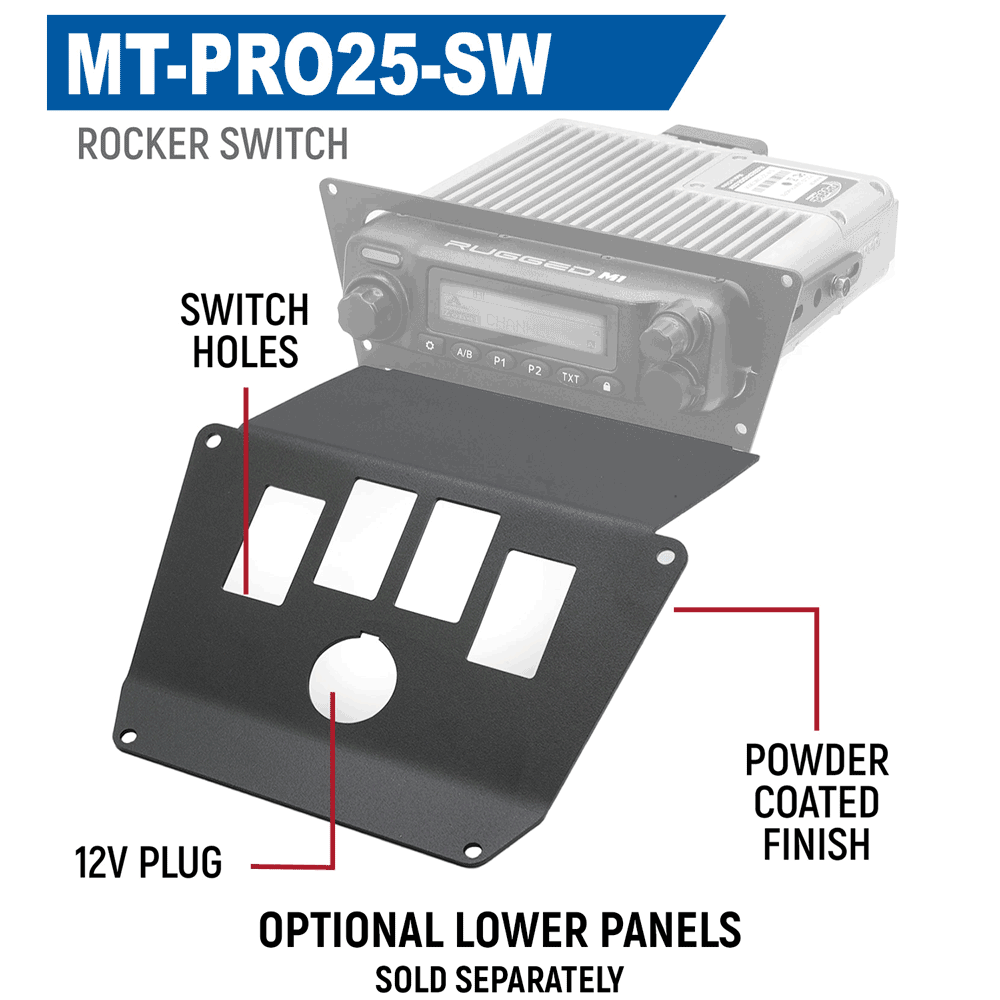 2025 Polaris RZR Pro XP Pro R and Pro S Radio Mount