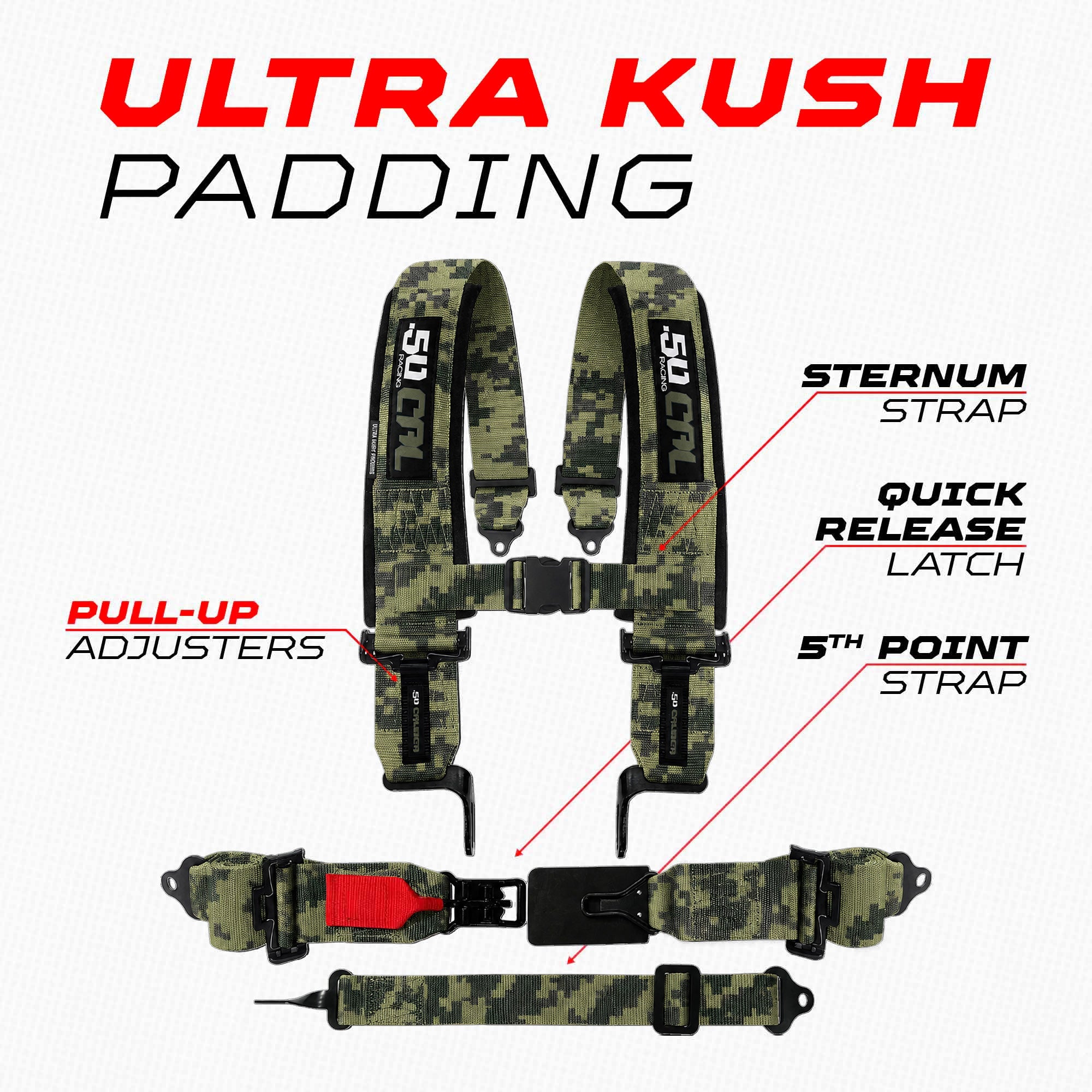 SFI Approved 2" and  3" 5 point Harness, Racing Harness