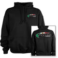 Rugged Radios MEXICAN FLAG Pullover Hoodie - Black - XXXXL