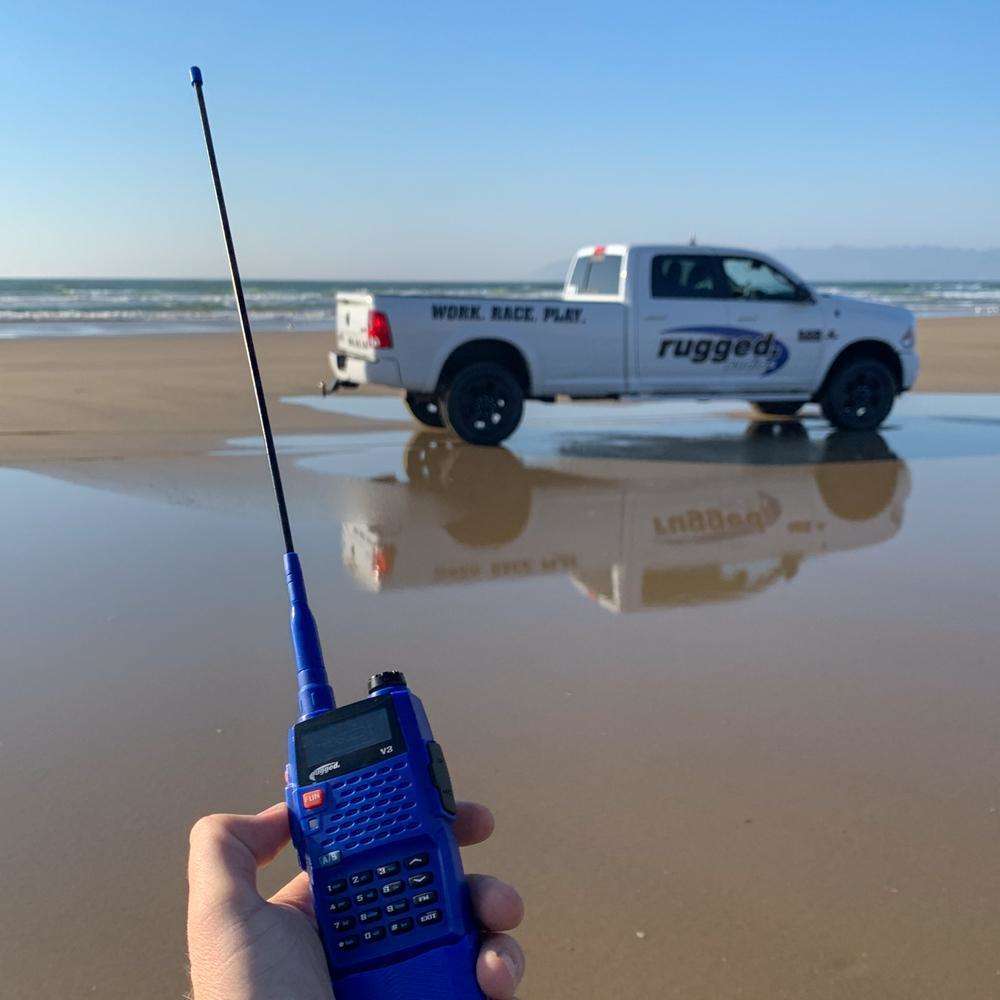 GO FURTHER BUNDLE - for V3 and RH5R Handheld Radios - Long Range Antenna  XL Battery  and USB Charging Cable