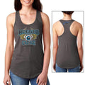 Rugged Radios GARAGE Ladies Racerback Tank Top - Grey - Large