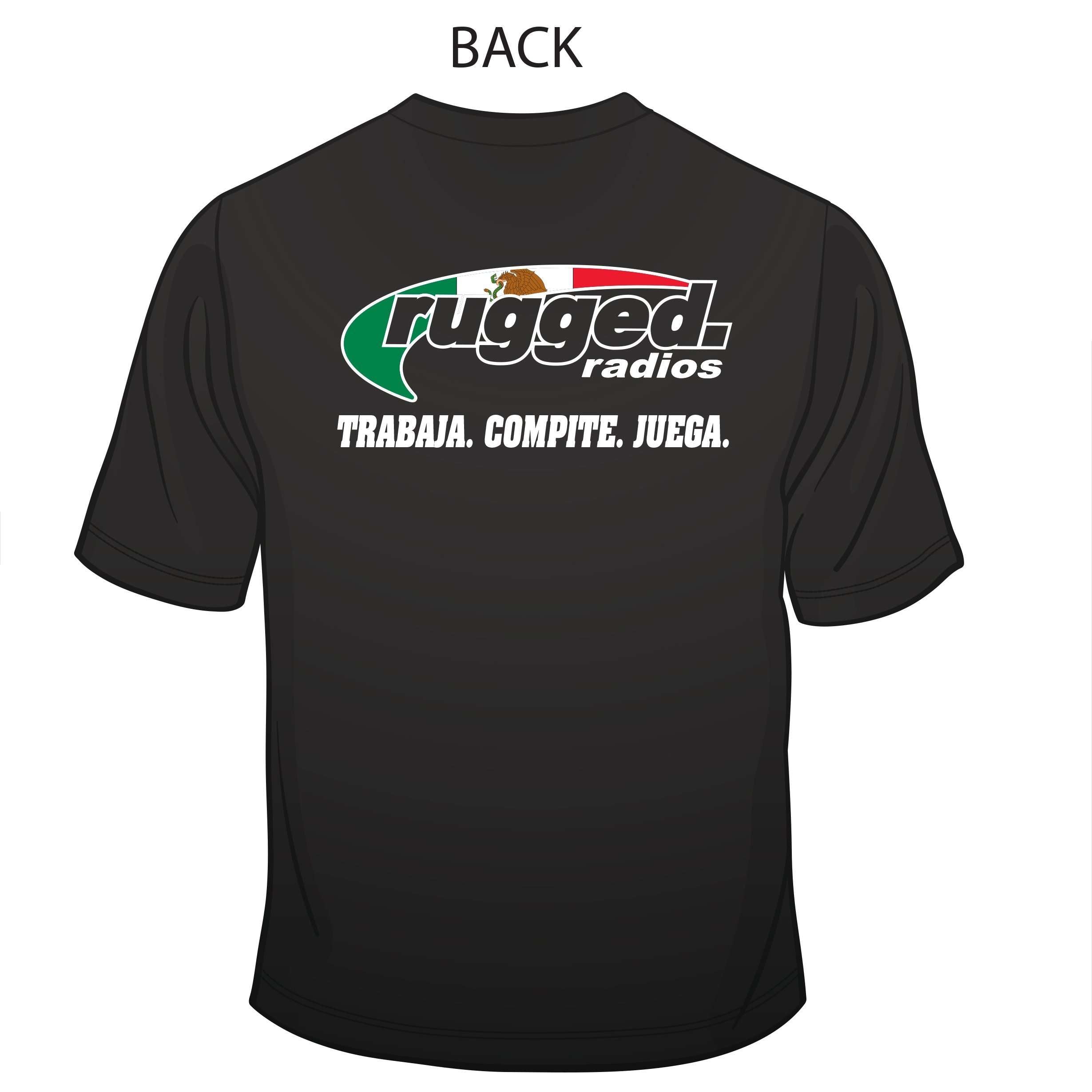 Rugged Radios MEXICAN FLAG T-Shirt - Black - XXXL