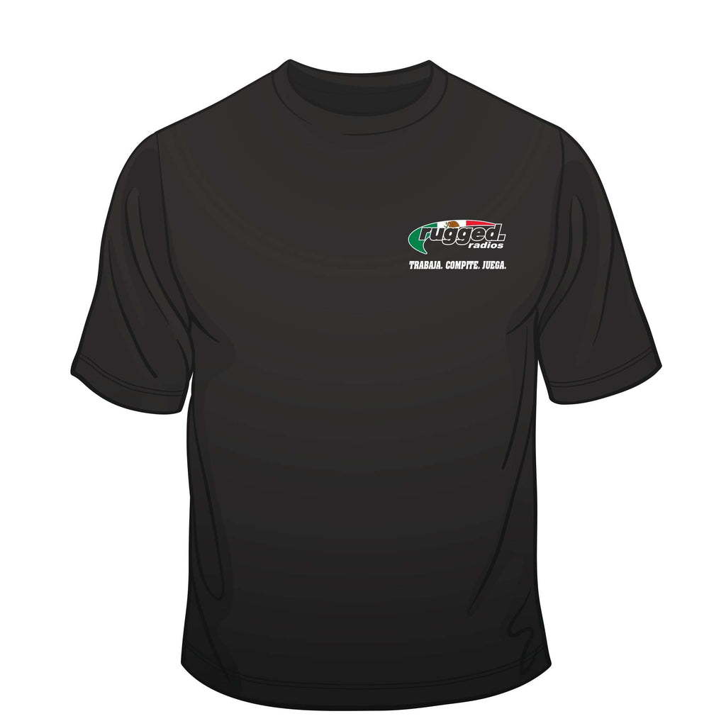 Rugged Radios MEXICAN FLAG T-Shirt - Black - Small